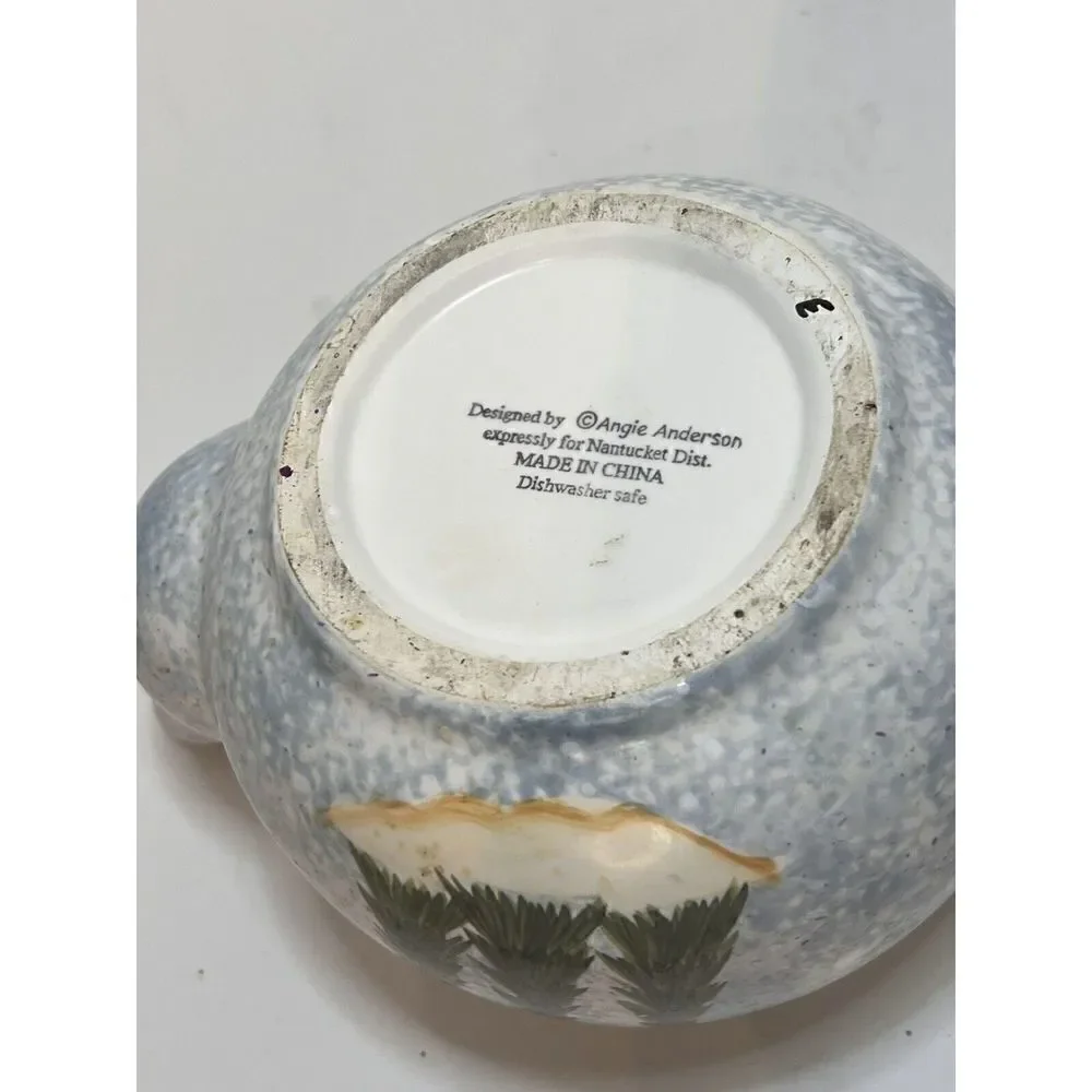 Nantucket Angie‎ Anderson Christmas Teapot Set Farmhouse Cottagecore Cream Sugar